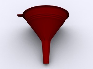 funnel plastic 3D Model
