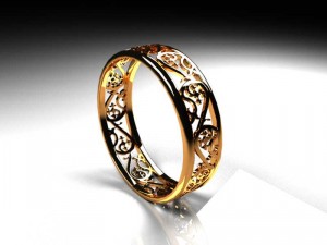 the east in gold Model 3D
