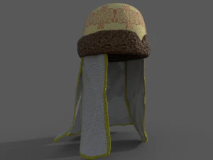 Copricapo femminile del XV secolo Modello 3D
