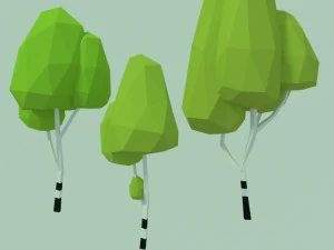 types of trees 3D Model