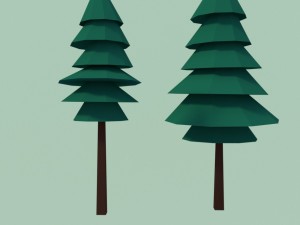 types of trees 3Dモデル
