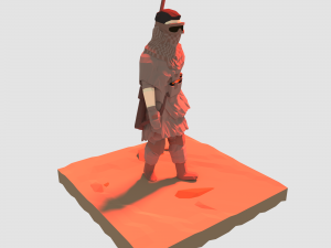lowpoly dust sniper 3D-Modell