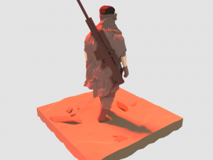 lowpoly dust sniper 3D-Modell
