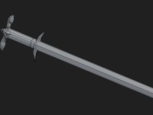 zweihander - two handed sword 3D Model