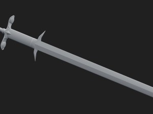 zweihander - two handed sword 3D Model