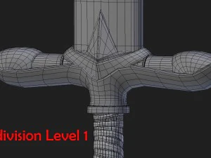 zweihander - two handed sword 3D Model