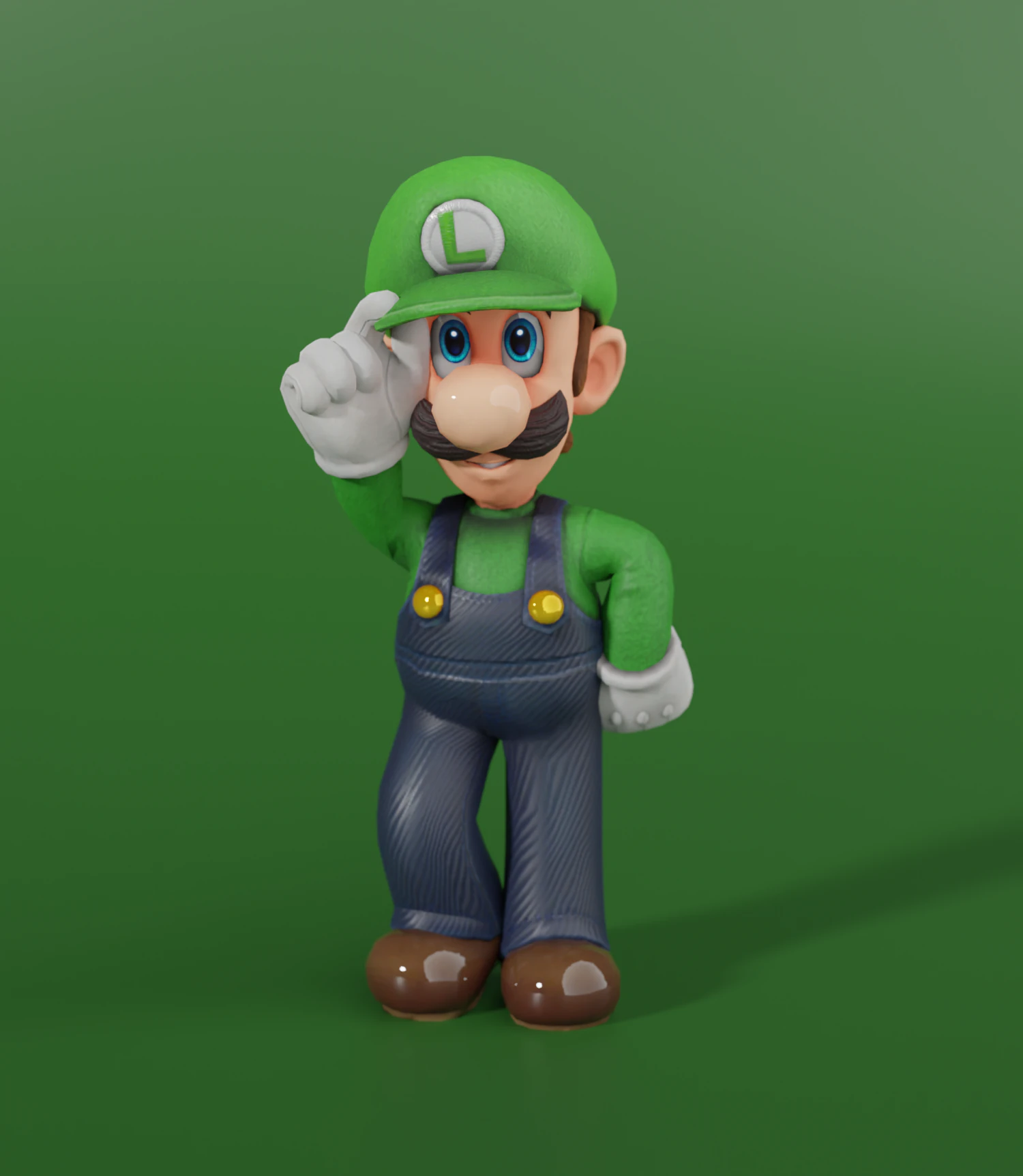 luigi 3D Model .c4d .max .obj .3ds .fbx .stl .blend 