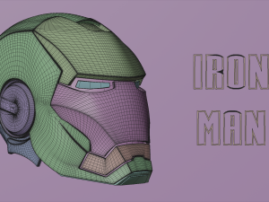 iron-man-helmet Modello 3D