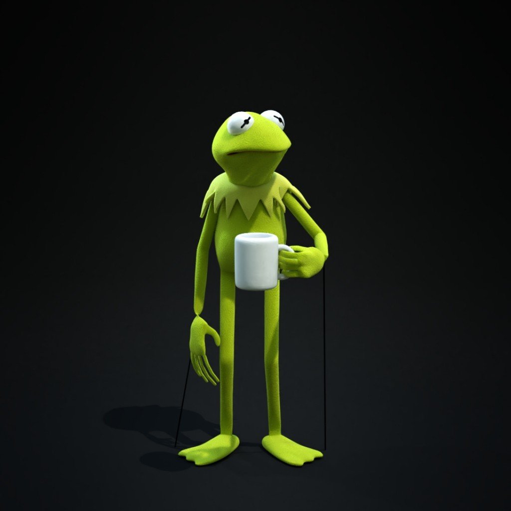 Kermit the Frog RIG 3D Model