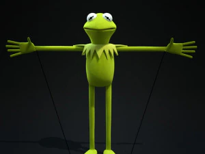 kermit the frog rig 3D Model