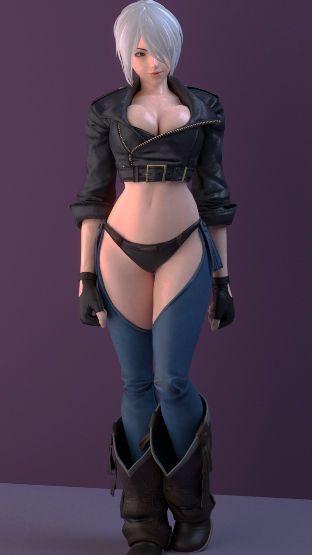 angel the king of fighters 3D Модель .c4d .max .obj .3ds .fbx .stl .blend