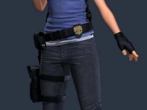 Jill Valentine Original Quality FULL PACK 3D Модель