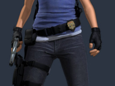 Jill Valentine Original Quality FULL PACK 3D Модель