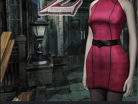 Ada Wong 1998 resident evil 2 Quality Original Modèles 3D en vedette