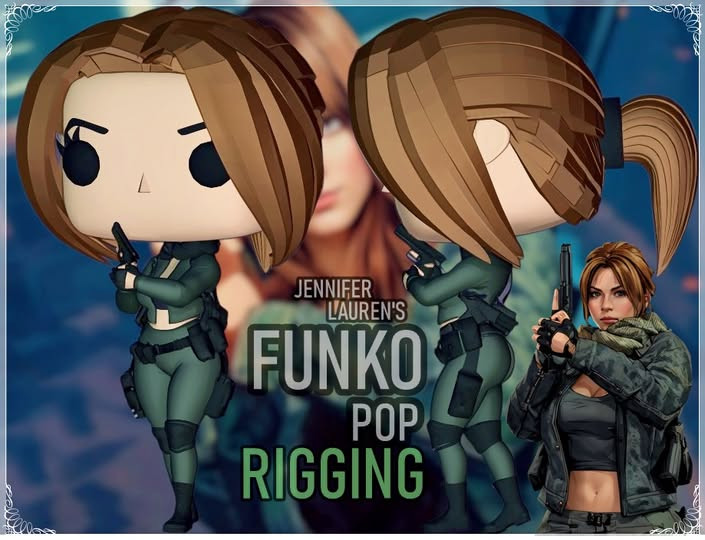 Jennifer Lauren funko pop original character 3D Print Model .c4d .max .obj .3ds .fbx .stl .blend 