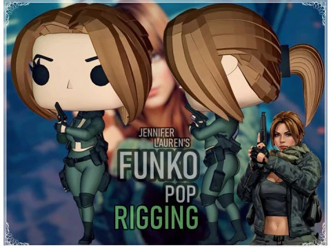 Jennifer Lauren karakter asli funko pop Model Cetak 3D