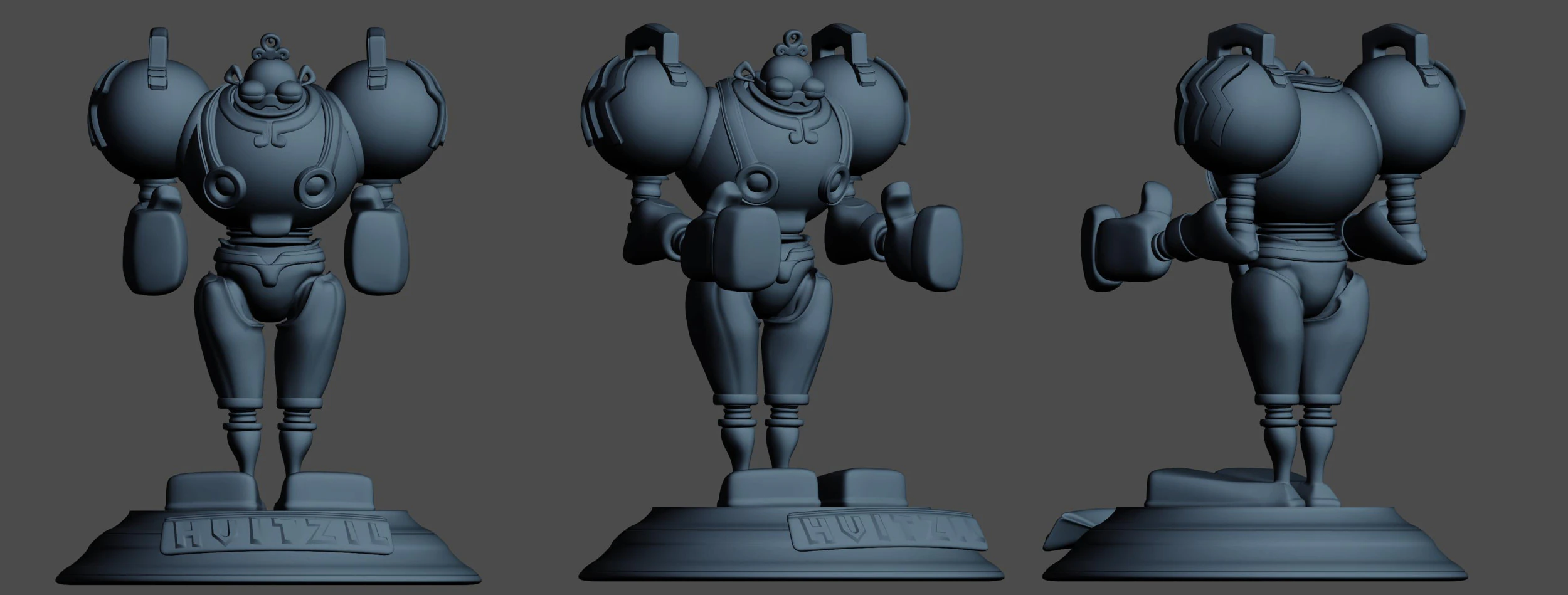 Huitzil for print 3D Print Model .c4d .max .obj .3ds .fbx .stl .blend