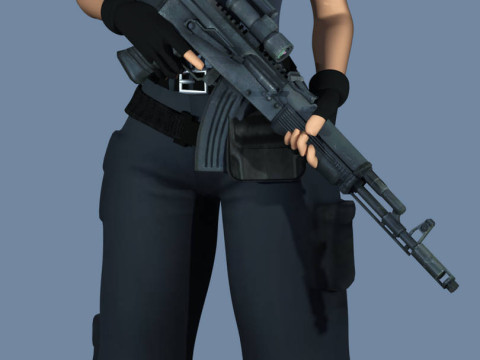 Jill Valentine 1999 resident evil 3 nemesis Quality Original All Version 3D Модель