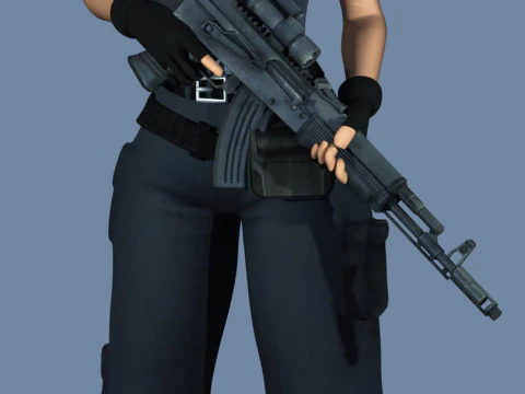 Jill Valentine 1996 Quality Original All Version 3D Model