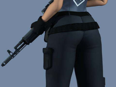Jill Valentine 1999 resident evil 3 nemesis Quality Original All Version 3D Модель