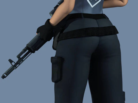 Jill Valentine 1996 Quality Original All Version 3D Model