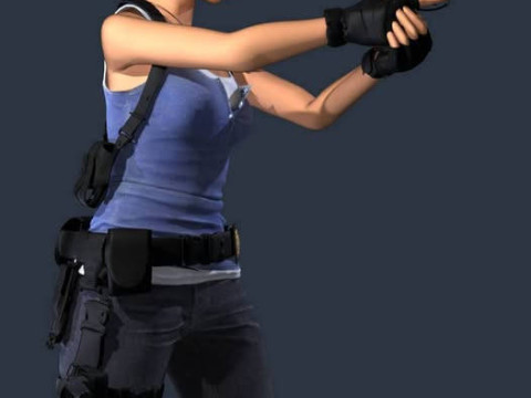 Jill Valentine 1999 resident evil 3 nemesis Quality Original All Version 3D Модель