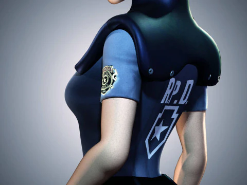 Jill Valentine 1996 Quality Original All Version 3D Model