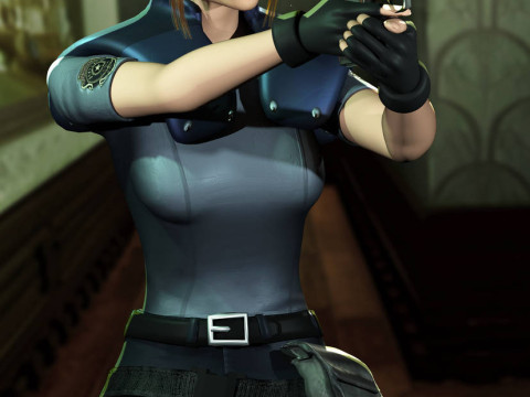 Jill Valentine 1999 resident evil 3 nemesis Quality Original All Version 3D Модель