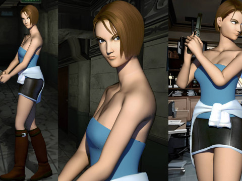 Jill Valentine 1999 resident evil 3 nemesis Quality Original All Version 3D Модель