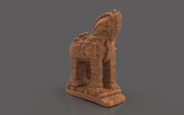 trojan troia horse Modèles 3D en vedette .c4d .max .obj .3ds .fbx .stl .blend 