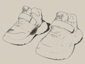 teen shoes 3D Print Model