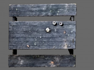 Picnic table garden table game model Model 3D