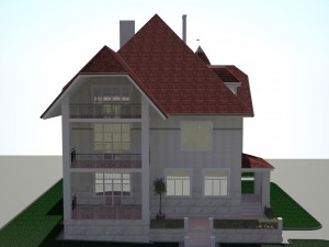 3 storey cottage house 3D Модель