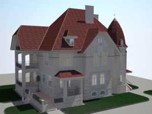3 storey cottage house 3D Модель