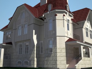 3 storey cottage house 3D Модель