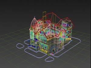 3 storey cottage house 3D Модель