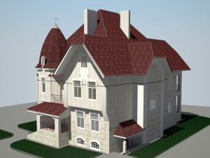 3 storey cottage house 3D Модель