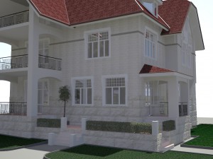 3 storey cottage house 3D Модель