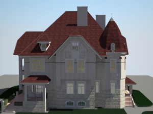 3 storey cottage house 3D Модель