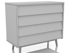 pack scandinavian commode multi colored 3D Model