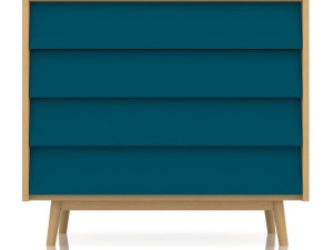 pack scandinavian commode multi colored 3D Model