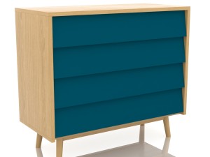 pack scandinavian commode multi colored 3D Model