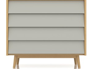 pack scandinavian commode multi colored 3D Model