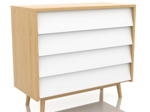 pack scandinavian commode multi colored 3D Model