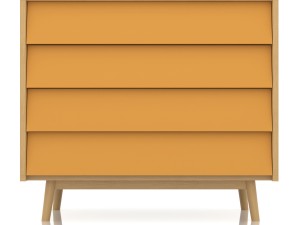 pack scandinavian commode multi colored 3D Model