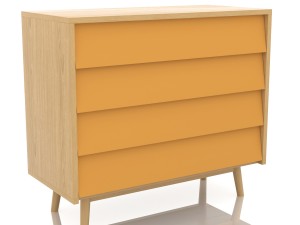 pack scandinavian commode multi colored 3D Model