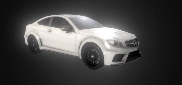 2012 mercedes-benz c63 amg coup black series Modelo 3D .c4d .max .obj .3ds .fbx .stl .blend 