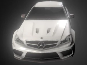 2012 mercedes-benz c63 amg coup black series 3D Model