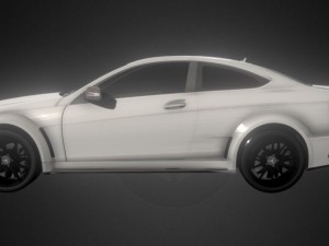 2012 mercedes-benz c63 amg coup black series Modelo 3D