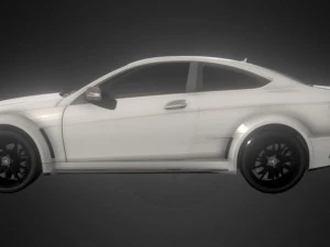 2012 mercedes-benz c63 amg coup black series 3D Model